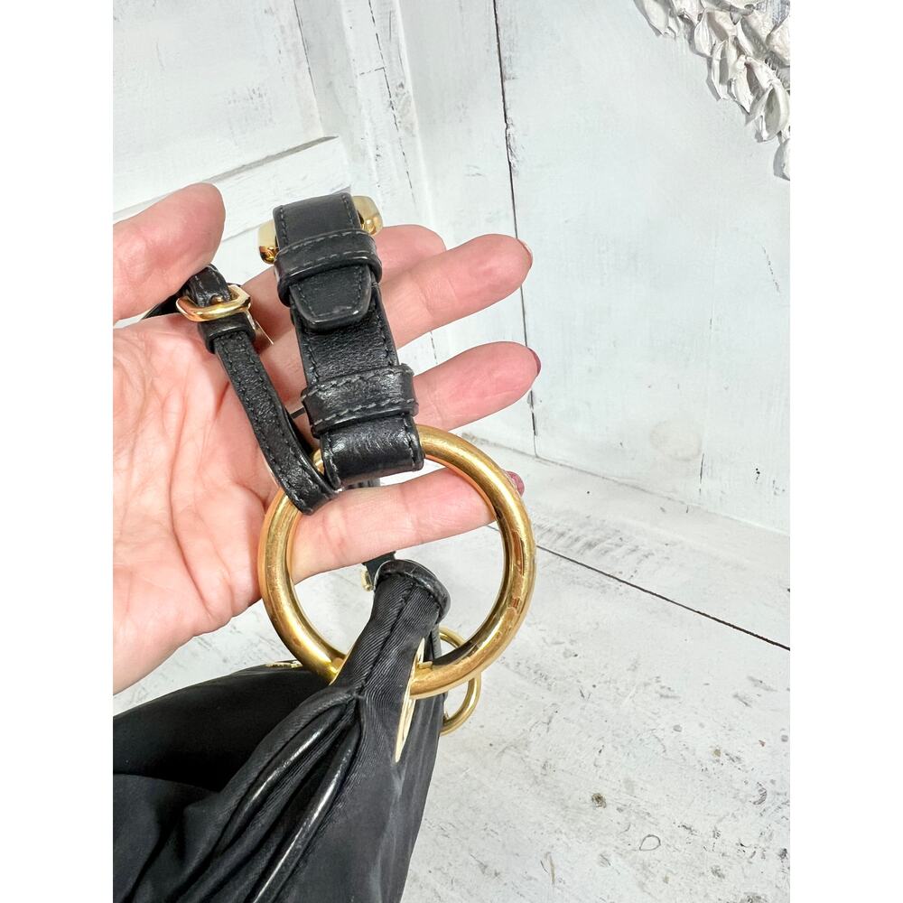 Prada Milano Tessuto Adjustable Single Strap Shoulder Handbag Black - Picture 11 of 16